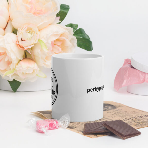 Perky Pup Mug (White) - Image 3